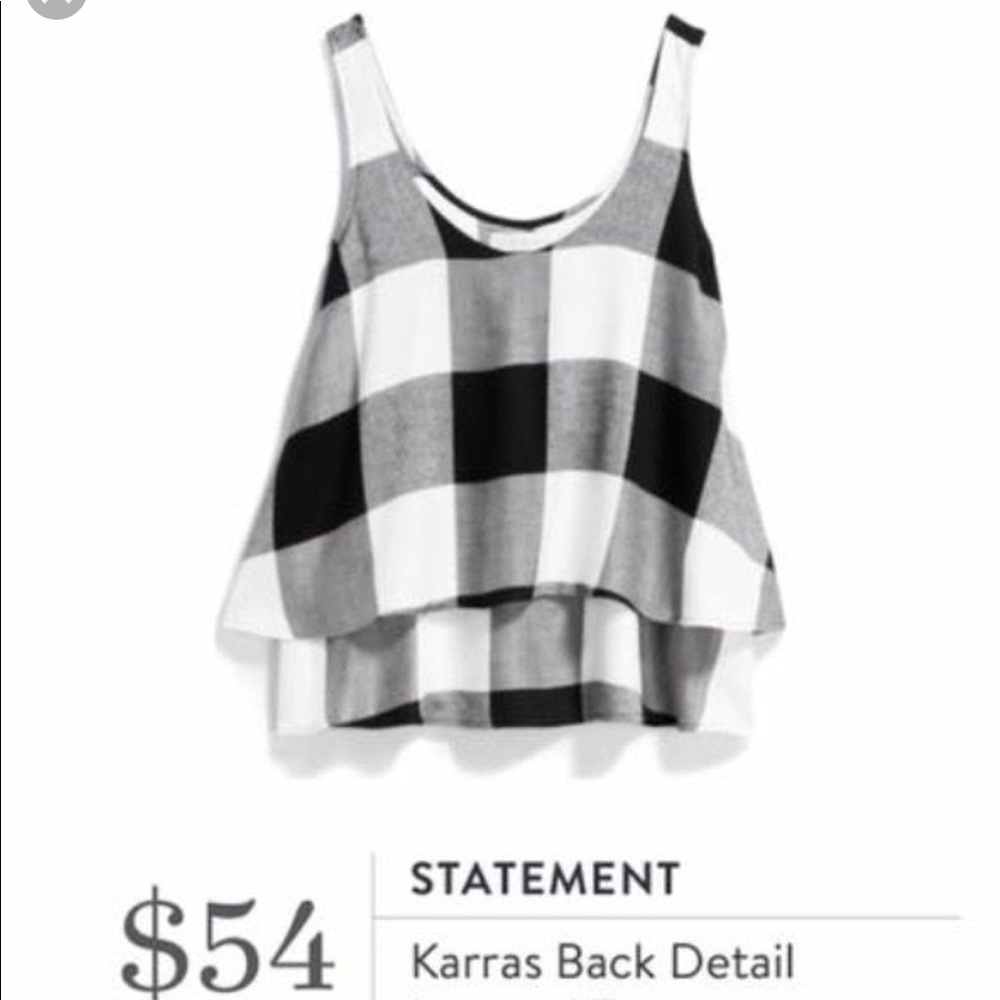 Statement “Karra’s back detail top. NWT